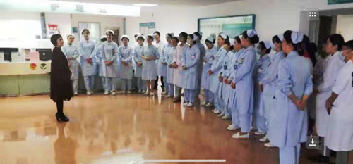 我院干部二區開展組織開展消防演練