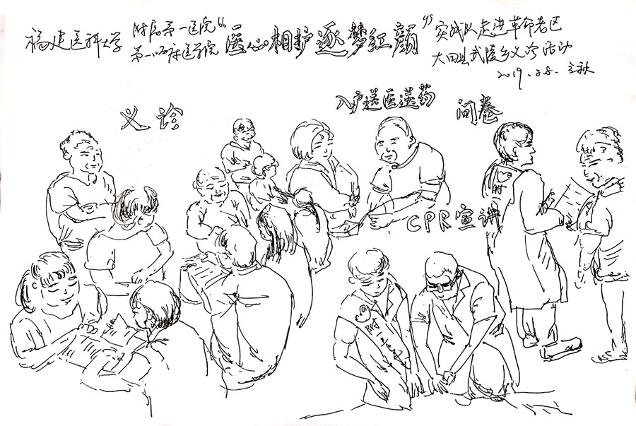 院團委暑期社會實踐系列活動（一）——“醫心相護，逐夢紅顏”隊走進革命老區三明市大田縣